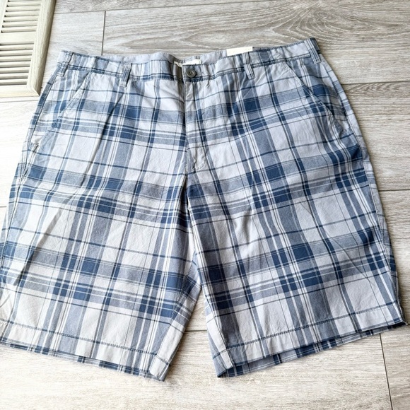NWT Vintage Denver Hayes Plaid Flat Front Shorts - Picture 1 of 9